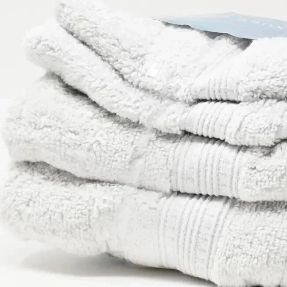 Charisma Soft 4-piece Hand and Washcloth Towel Set Silver